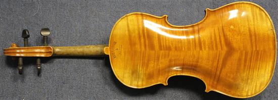 A 19th century Continental violin,